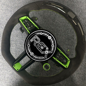 Volante de Gamuza con Detalles Verdes e Indicadores LED, Actualización de Antiguo a Nuevo para Porsche 911, 718, Cayenne, <span class=keywords><strong>Macan</strong></span> y Todas las Series - Product Image 6