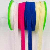 Sous-vêtements couture picot bourgeon bord élastique sangle bande picot pétoncle sangle bande dentelle garniture ceinture pour sous-vêtements vêtement