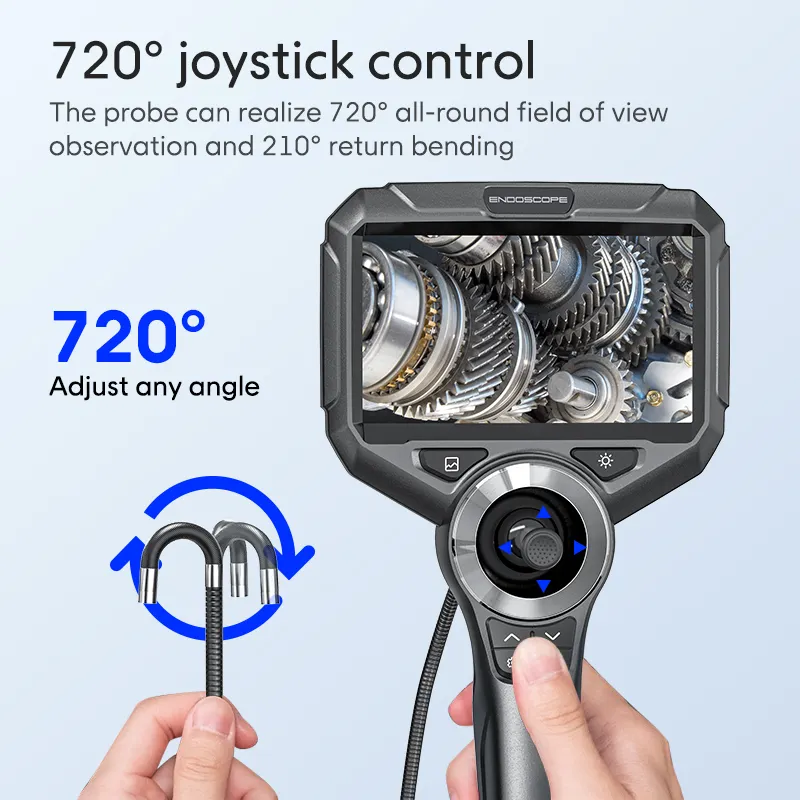 S50 Analoge Camera Hoge Resolutie Camera Draagbare Inspectie Video Boring Scope Met 4-weg Articulerende Endoscoop