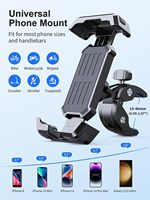 Pince de guidon améliorée rotative 360 pour Scooter vélo Compatible avec tous les téléphones support de téléphone de vélo support de téléphone de moto