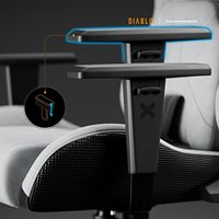 Livraison gratuite, chaise de jeu Diablos Gaming Chair Fabric X One Prime, chaise de gamer ergonomique avec appui-tête magnétique et siège rafraîchissant