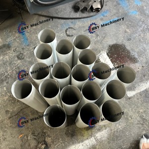 BSY metallo rotondi Downspout Roll formatrice con motore e controllo PLC per 0.3-0.8mm di spessore - Product Image 4