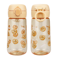 Bouteille d'eau en plastique avec couvercle pour enfants, Logo personnalisé, échantillon gratuit, bon marché, gourde promotionnelle élégante