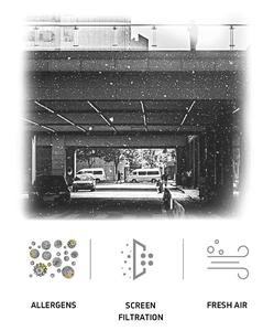 Avrupa tarzı 14-25mm katlanır yükseklik akordeon Plisse ekran örgü Modern Polyester pileli sineklikler yatak odası için toptan - Product Image 6