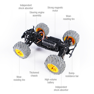<span class=keywords><strong>Voiture</strong></span> télécommandée 2,4 G 4 canaux 1/14, <span class=keywords><strong>voiture</strong></span> télécommandée haute vitesse, buggy tout-terrain 4x4, véhicule télécommandé tout-terrain en alliage - Product Image 5