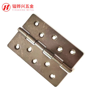 บานพับเฟอร์นิเจอร์โลหะยี่ห้อ Yihuaxing ขนาด 4 นิ้ว สีสังกะสี เหล็กยึดติดพื้นผิว สำหรับงานอุตสาหกรรม ทนทาน ใช้กับบานตู้ - Product Image 1