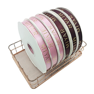 ริบบิ้นห่อของขวัญแบบกำหนดเองพร้อมข้อความ ภาพวาด และโลโก้ - Product Image 2