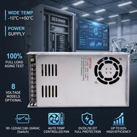 Fuente de Alimentación Conmutada S-350 de 350W, 5V 12V 24V 48V, Salida Única, AC a DC, SMPS para Impresora 3D, Señalización LED, Equipo Industrial