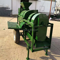 Décortiqueuse de millet mobile grande capacité, égreneuse de maïs monotube, moteur diesel 15 CV, économie d'énergie, marque FOYA, garantie 1 an