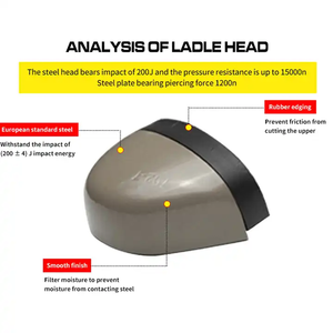 Легкие мужские и женские безопасные спортивные рабочие ботинки дышащая сетчатая Повседневная защитная обувь со стальным носком для лета, весны и осени - Product Image 6