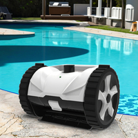 Nettoyeur automatique de piscine creusé à 2 roues Outil et accessoire essentiels de nettoyage de piscine