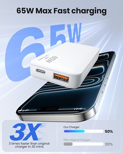 <span class=keywords><strong>Chargeur</strong></span> mural ultra fin pliable HNT 65W PD+QC+PPS à double port, charge rapide pour <span class=keywords><strong>iPhone</strong></span>, <span class=keywords><strong>chargeur</strong></span> d'ordinateur portable - Product Image 2