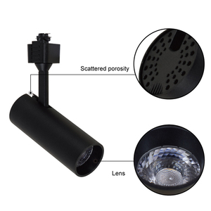 ETL 3000K/4000K/5000K regulable Shope Led Track Light negro - Product Image 4