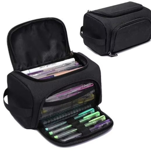 Free Sample Large Bible Cover Waterproof Carrying Book Case Church Bag Bible Protective with <b>Pen</b> Slots and Zippered Pocket - Product Image 4