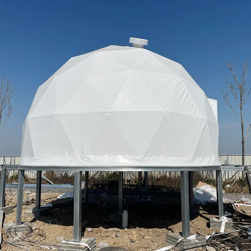 big clamping transparent pvc dome hotel tent luxury tree tent kiosk dome truss arch tent 30m