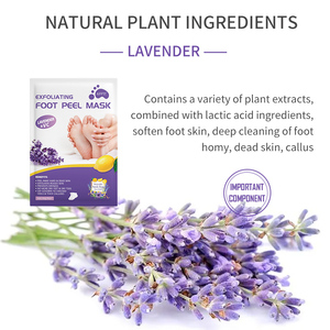 Masker kaki Lavender grosir, dengan mentega Shea dan Vitamin C pengelupasan pelembab perawatan kaki perawatan kaki halus dan lembut - Product Image 4