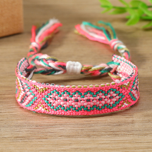 New Fashion Bohemia Webbing <strong>Bracelet</strong> Ethnic Style Colorful Braided Band Friendship <strong>Bracelet</strong> Jewelry for Women - Product Image 4