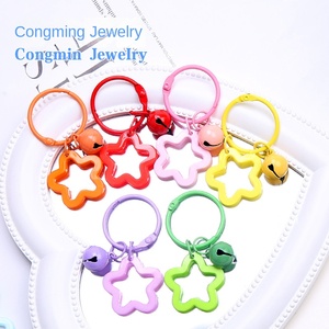 Coloré étoile à cinq branches Yake neuf porte-clés pendentif ensemble pendentif décoration petit amour frais Promotion paquet emballage - Product Image 4