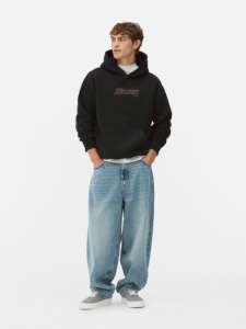 Sweat à <span class=keywords><strong>capuche</strong></span> pour homme avec poche kangourou - Impression graphique <span class=keywords><strong>Stranger</strong></span> <span class=keywords><strong>Things</strong></span> Hellfire Doublure en polaire douce <span class=keywords><strong>Capuche</strong></span> à cordon - Product Image 2