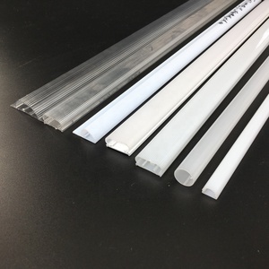 Tùy chỉnh nhựa <span class=keywords><strong>LED</strong></span> Strip Bìa <span class=keywords><strong>Acrylic</strong></span> PMMA Polycarbonate PC đùn tuyến tính ánh sáng khuếch tán ống kính nhà ở Chụp đèn hồ sơ - Product Image 6
