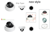 Boîtier de caméra de vidéosurveillance étanche en aluminium, nouveau type antidérapant, boîtier anti-vandalisme, cctv étanche, usine