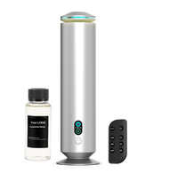 Diffuseur d'huiles essentielles de luxe en aluminium 120 ml à air froid, contrôle Wi-Fi via application, grande couverture, veilleuse LED, machine à parfum en forme de tour