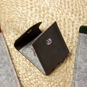 Custom Leather Fishing <b>Hook</b> Wallet <b>Snap</b> Button Felt Lining Tackle Pouch 10 Colors Portable <b>Hook</b> Storage OEM ODM Wholesale - Product Image 3