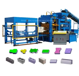 Best selling QT12-15 fully automatic hydraulic interlocking brick making machine in middle easy africa european country