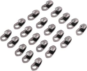 Boucles de lacets en alliage, crochets robustes pour bottes avec rivets, accessoires métalliques durables pour lacets de bottes, ensemble de pièces pour bottes d'escalade et de randonnée - Product Image 3