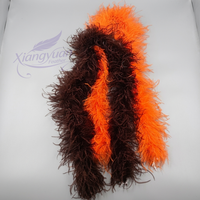 Boas en plumes d'autruche douces, 3 plis, teintes, colorées et moelleuses pour fêtes, mariages, robes de danse, vêtements et costumes