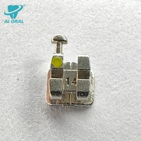 Brackets et appareils orthodontiques métalliques avec 345 crochets, manuels, argentés, fente de 0,018''