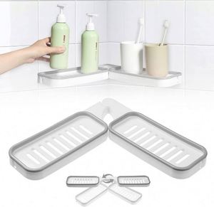 Bathroom Corner Shampoo <b>Storage</b> <b>Rack</b> Holder Shower <b>Rack</b> Adhesive Corner Shower Caddy Corner <b>Storage</b> for Bathroom & <b>Kitchen</b> - Product Image 1