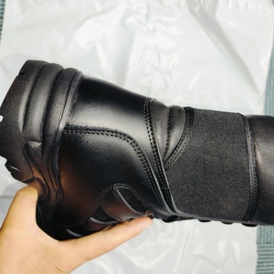 Bottes tactiques robustes pour hommes en cuir de vachette noir TSB601 PDRM, pour entraînement. - Product Image 5