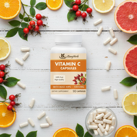 Capsules de vitamine C OEM pour le soutien immunitaire, la synthèse du collagène, antioxydant, complément alimentaire, marque privée