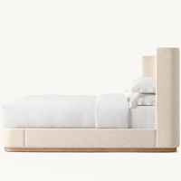 Ensemble de Meubles de Chambre Haut de Gamme Personnalisé, Style Moderne, en Bois Fait à la Main, Lit Queen Size