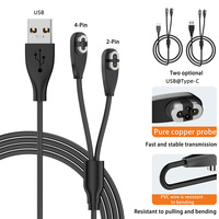 Vente en gros deux en un USB a mâle à 2Pin 4Pin Shokz casque Port magnétique câble de données type-c fil de charge pour écouteurs de Sport