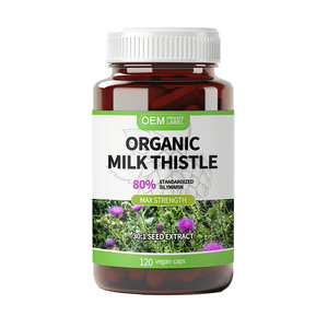 Kapsul Milk Thistle | 30X ekstrak biji terkonsentrasi 80% standar Silymarin | Meningkatkan kekebalan dukungan hati wanita hamil - Product Image 1