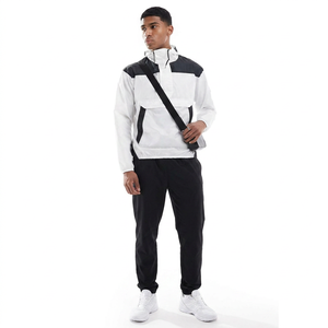 <b>Light</b> <b>Waterproof</b> Running Travel <b>Jacket</b> Lightweight Rain <b>Jacket</b> Custom Stand Collar Hoodie Mens Pullover Windbreaker for Men - Product Image 1