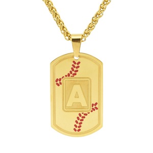 Hot Selling Simple Niche Design A-Z Letter Pendant Necklace Multiple Models Men's Necklaces <b>Titanium</b> Steel Wholesale Jewelry - Product Image 4