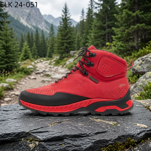 Elkland Men's Blue Hiking <b>Boots</b> Synthetic Upper Rubber Outsole Waterproof Breathable All Seasons Trekking Shoes - Product Image 3