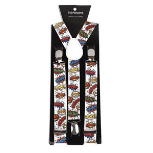 Gran oferta de tirantes de cuero elásticos para hombre, 3 Clips, pantalones con tirantes Vintage para hombre y mujer, suspensión de boda para Navidad - Product Image 3