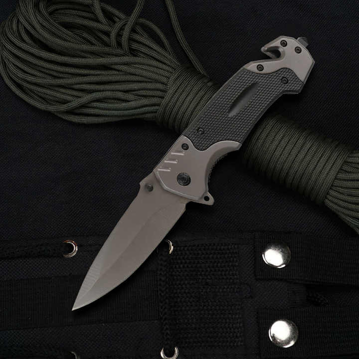 Hot Sell Coating grey Aluminum Handle Tactical Survival Outdoor Folding