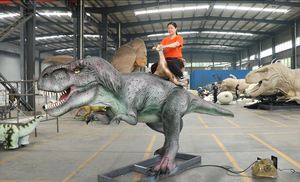 Dinosaure animatronique T-Rex de 5 m en métal, marchant et chevauchable, pour manèges d'amusement pour enfants en intérieur/extérieur, personnalisable pour aires de jeux, aéroports et centres commerciaux - Product Image 3