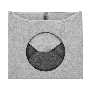 Benutzer definierte faltbare Katze Soft Cave Bett 2 in 1 Solid Colla psible <span class=keywords><strong>Cube</strong></span> Indoor Filz Cat <span class=keywords><strong>Dog</strong></span> House - Product Image 4