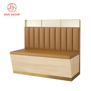 Conjunto de Muebles Comerciales Minimalistas Modernos con Asientos de Banqueta de Madera Personalizados <span class=keywords><strong>y</strong></span> Mesa de Mármol para <span class=keywords><strong>Restaurante</strong></span>, Hotel, Cafetería - Product Image 6