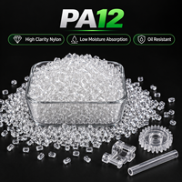 Granulés de plastique PA12 transparents, granulés de nylon 12, qualité injection, faible absorption d'eau, polyamide 12 pour pièces de précision médicale