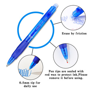<span class=keywords><strong>Stylo</strong></span> Bille Effaçable <span class=keywords><strong>Thermosensible</strong></span> à Action par Clic 0,5 mm en Plastique – Style Coloré à Séchage Rapide - Product Image 3