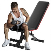 Banc de musculation pliable réglable pour abdominaux et haltères, équipement de fitness auxiliaire pour la maison, en acier et bois, OEM