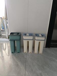 Juego de fregona <span class=keywords><strong>y</strong></span> cubo de <span class=keywords><strong>pedal</strong></span> individual al por mayor, de microfibra resistente, plegable, rectangular, para uso doméstico e industrial, tipo Lazy Mop - Product Image 3