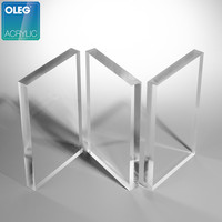 OLEG Feuille acrylique transparente moulée de haute qualité 3mm 5mm 8mm 10mm épaisseur 4 * 8ft Feuille de plastique pour la découpe laser